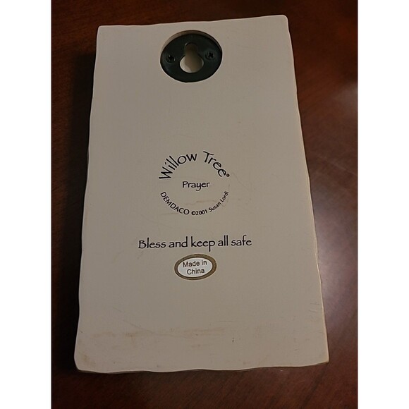 Willow Tree Angel On Knees In Prayer Wall/shelf Bless & Keep All Safe - Picture 3 of 3